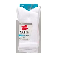 Hanes Ultimate Absolute Womens 4 Pair Crew Socks