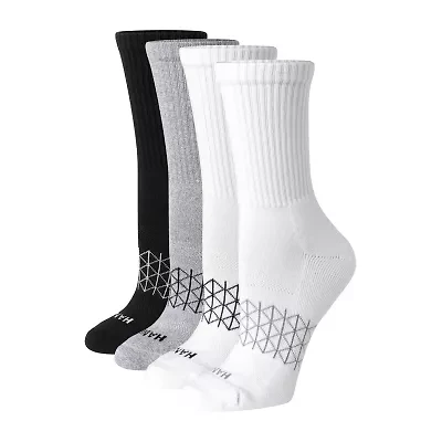 Hanes Ultimate Absolute Womens 4 Pair Crew Socks