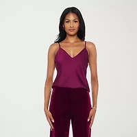 Premier Amour Womens Scoop Neck Sleeveless Camisole