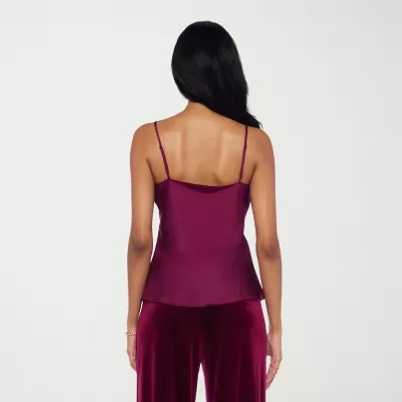 Premier Amour Womens Scoop Neck Sleeveless Camisole