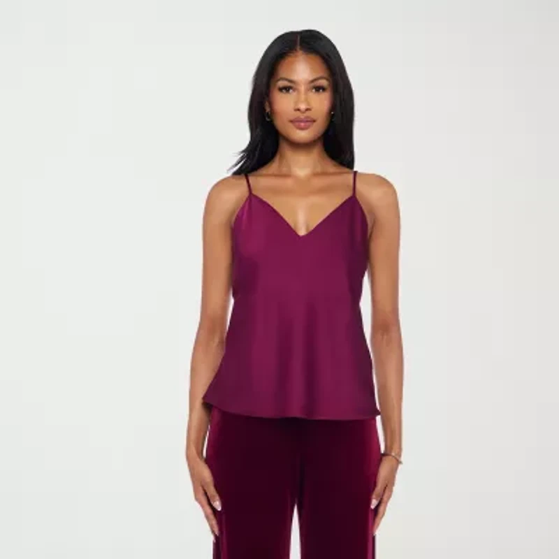 Premier Amour Womens Scoop Neck Sleeveless Camisole