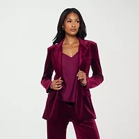 Premier Amour Womens Stretch Fabric Fitted Blazer