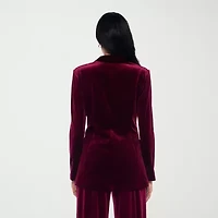 Premier Amour Womens Stretch Fabric Fitted Blazer