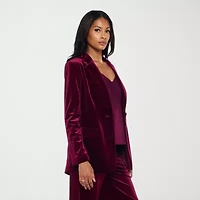 Premier Amour Womens Stretch Fabric Fitted Blazer