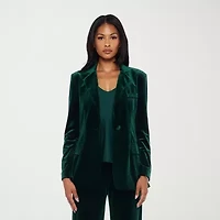 Premier Amour Womens Stretch Fabric Fitted Blazer