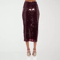 Premier Amour Womens Stretch Fabric Maxi Skirt