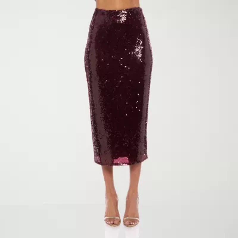 Premier Amour Womens Stretch Fabric Maxi Skirt