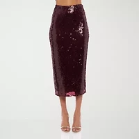 Premier Amour Womens Stretch Fabric Maxi Skirt