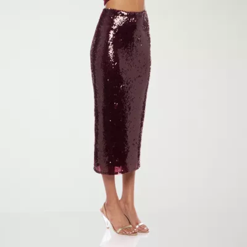 Premier Amour Womens Stretch Fabric Maxi Skirt
