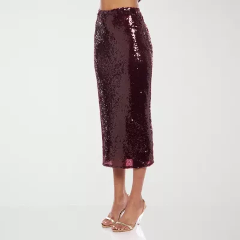 Premier Amour Womens Stretch Fabric Maxi Skirt