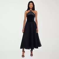 Premier Amour Womens Mid Rise Dot Maxi Skirt