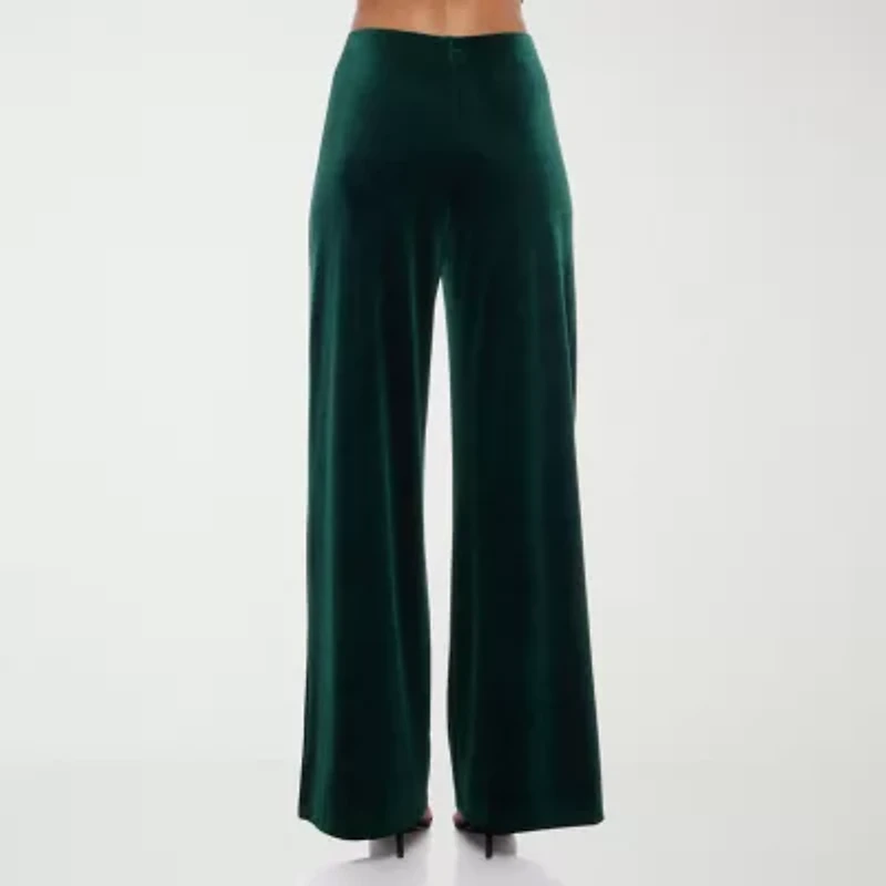 Premier Amour Womens Straight Mid Rise Pull-On Pant