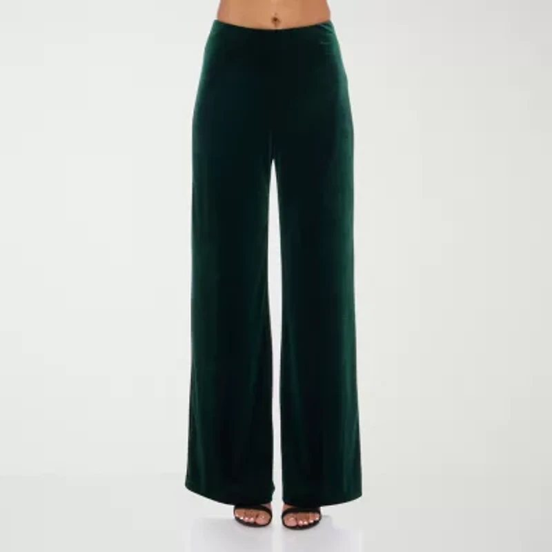 Premier Amour Womens Straight Mid Rise Pull-On Pant