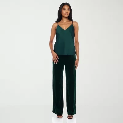 Premier Amour Womens Straight Mid Rise Pull-On Pant