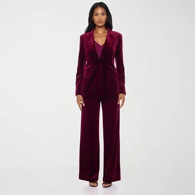 Premier Amour Womens Straight Mid Rise Pull-On Pant