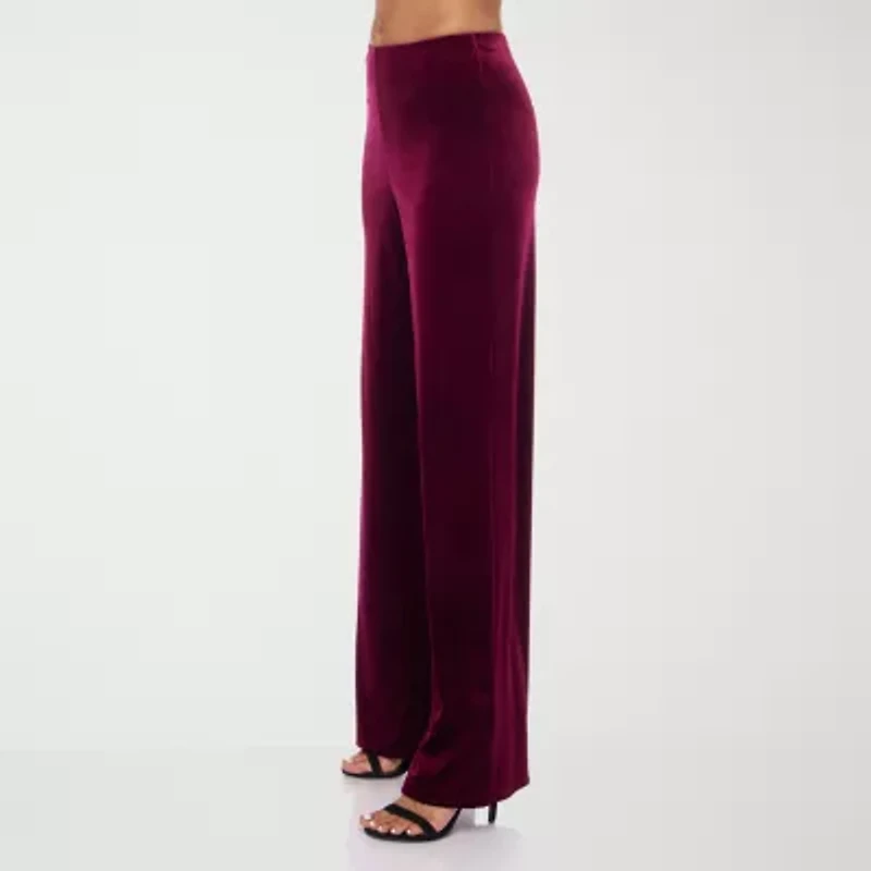 Premier Amour Womens Straight Mid Rise Pull-On Pant