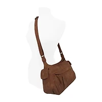Bueno of California Distress Pebble Washed Crossbody Bag
