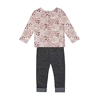 Little Lass Baby Girls 3-pc. Pant Set