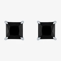 2 CT. T.W. Natural Black Diamond 10K White Gold 5mm Stud Earrings