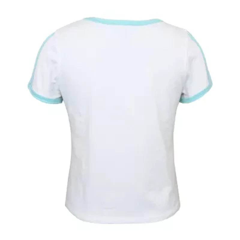 Lilt Big Kid Girls Round Neck Short Sleeve Graphic T-Shirt