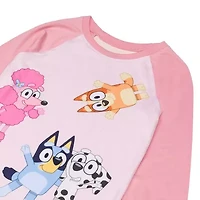Little & Big Kid Girls Bluey Crew Neck Long Sleeve 2-pc. Pajama Sets