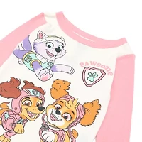 Toddler Girls Paw Patrol Crew Neck Long Sleeve 4-pc. Pajama Sets
