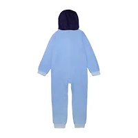 Little & Big Kid Girls Bluey Fleece Hooded Long Sleeve One Piece Pajama