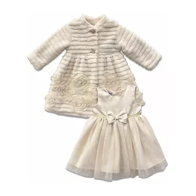 Blueberi Boulevard Toddler Girls Fitted Sleeve Dress Set