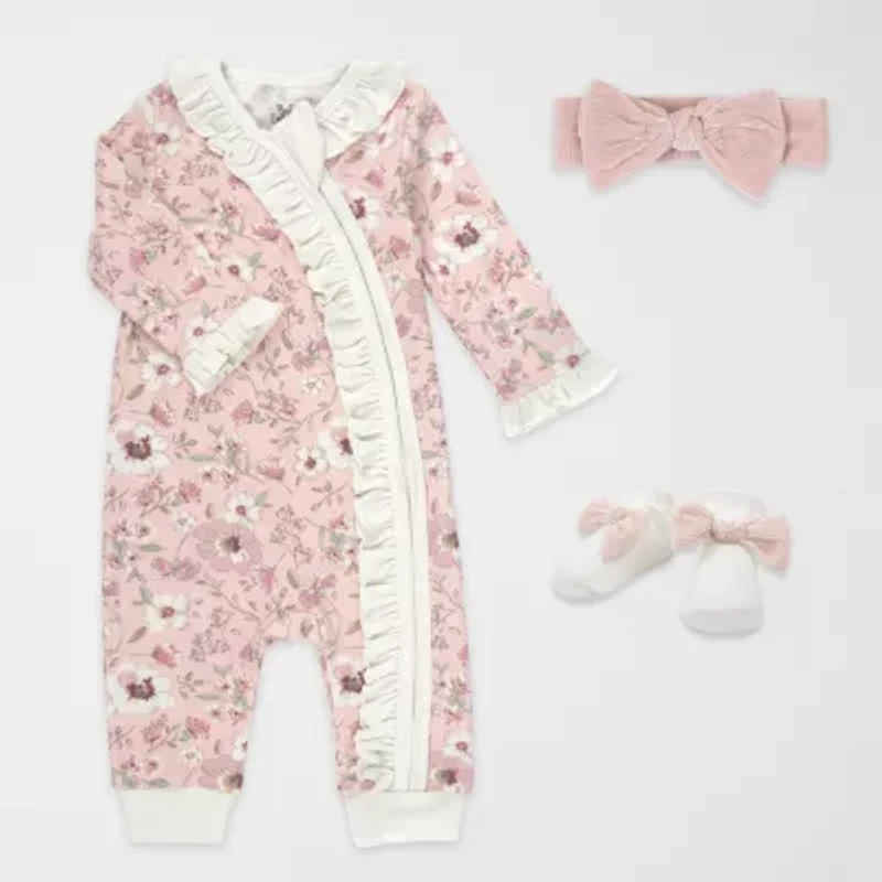 Baby Essentials Girls 4-pc. Clothing Set