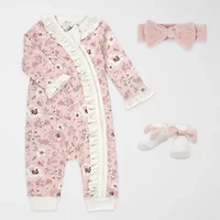 Baby Essentials Girls 4-pc. Clothing Set