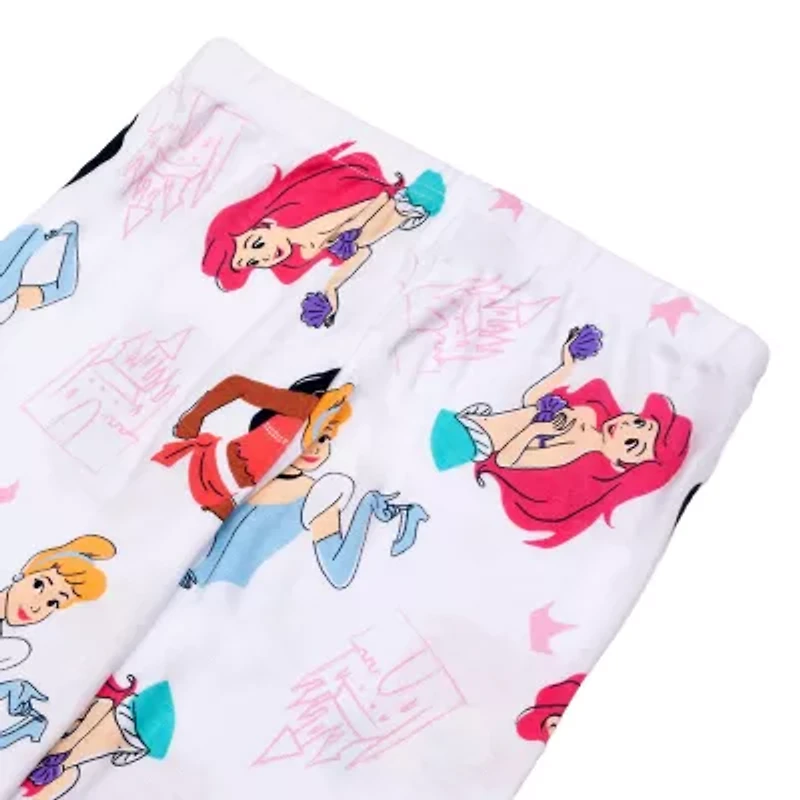 Disney Collection Little & Big Kid Girls Princess Crew Neck Long Sleeve 4-pc. Pajama Sets