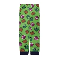 Big Kid Boys Minecraft Crew Neck Long Sleeve 4-pc. Pajama Sets