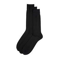 Stafford Microfiber Mens 3 Pair Big and Tall Crew Socks