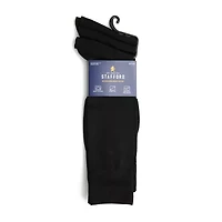 Stafford Microfiber Mens 3 Pair Big and Tall Crew Socks