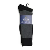 Stafford Microfiber Mens 3 Pair Big and Tall Crew Socks