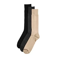 Stafford Super Soft Lux Mens 3 Pair Big and Tall Crew Socks