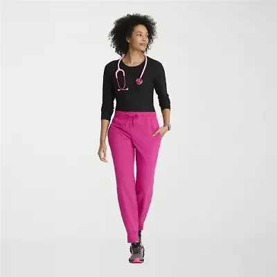 Barco One  Bop513 Boost 3-Pocket Mid-Rise Jogger Womens Plus Tall Stretch Fabric Moisture Wicking Scrub Pant