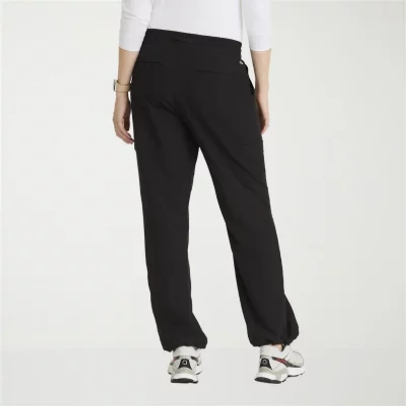 Barco One Bop703 Bounce 6-Pocket Mid-Rise Womens Plus Tall Stretch Fabric Moisture Wicking Scrub Pant