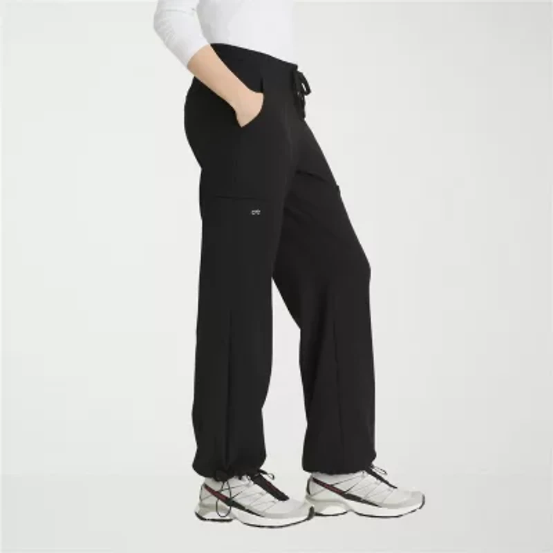 Barco One Bop703 Bounce 6-Pocket Mid-Rise Womens Plus Tall Stretch Fabric Moisture Wicking Scrub Pant