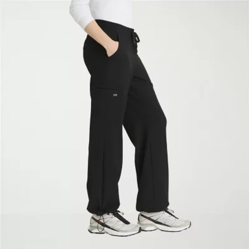 Barco One Bop703 Bounce 6-Pocket Mid-Rise Womens Stretch Fabric Moisture Wicking Scrub Pant