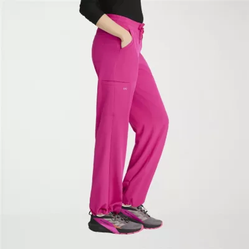 Barco One Bop703 Bounce 6-Pocket Mid-Rise Womens Stretch Fabric Moisture Wicking Scrub Pant