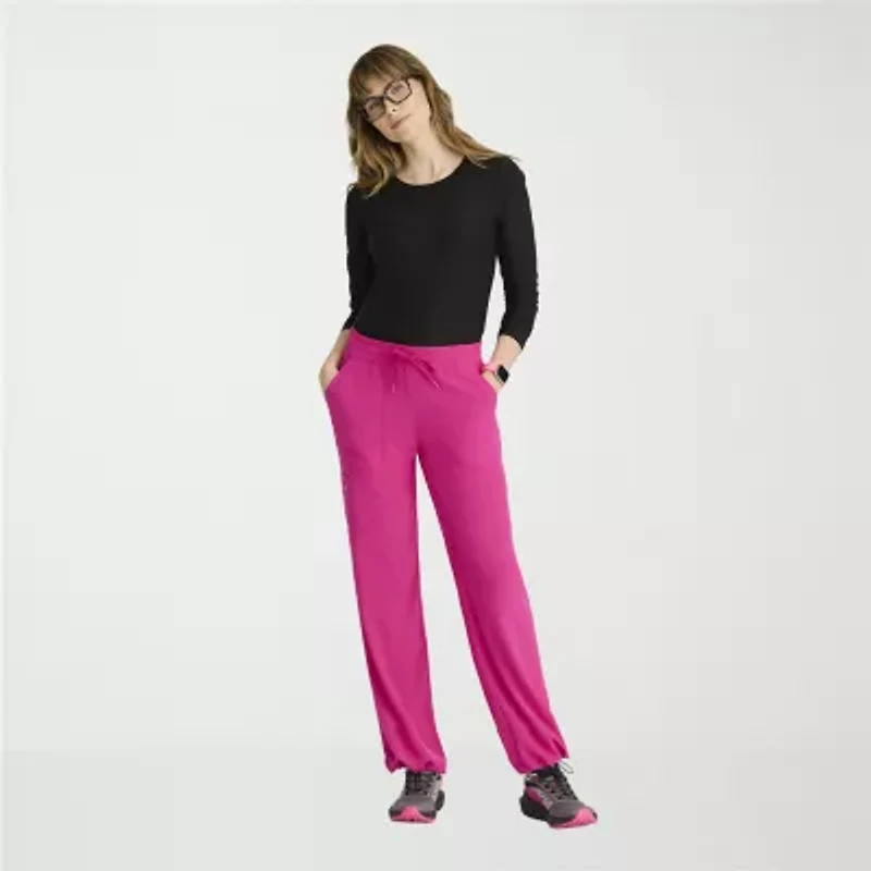 Barco One Bop703 Bounce 6-Pocket Mid-Rise Womens Stretch Fabric Moisture Wicking Scrub Pant