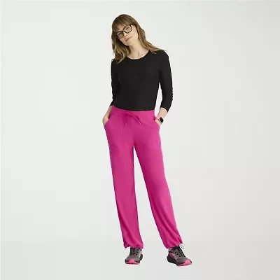 Barco One Bop703 Bounce 6-Pocket Mid-Rise Womens Stretch Fabric Moisture Wicking Scrub Pant