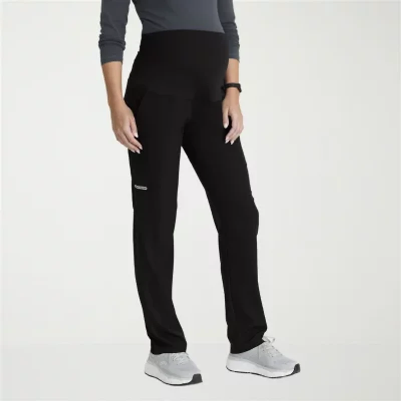 Skechers Skp705 Nurture 7-Pocket Maternity Straight Leg Womens Plus Stretch Fabric Moisture Wicking Scrub Pant