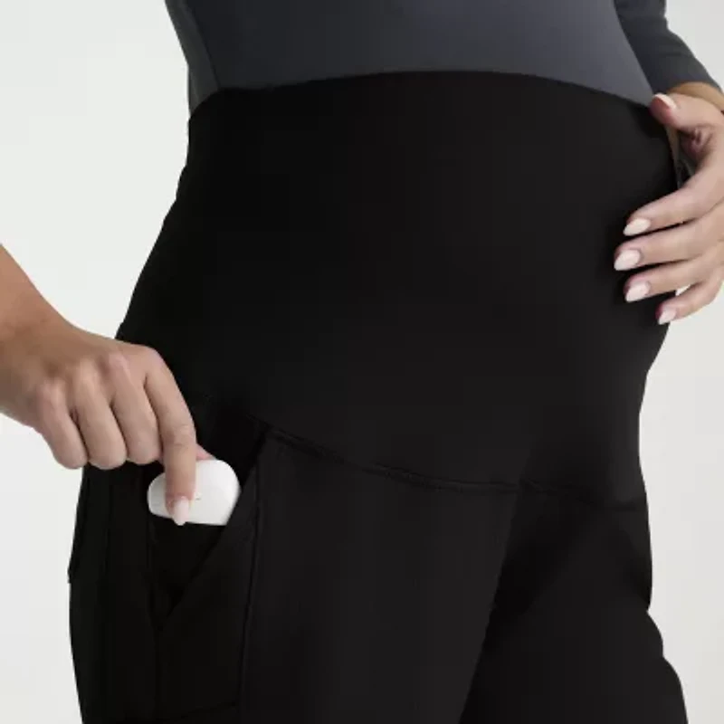 Skechers Skp705 Nurture 7-Pocket Maternity Straight Leg Womens Plus Stretch Fabric Moisture Wicking Scrub Pant