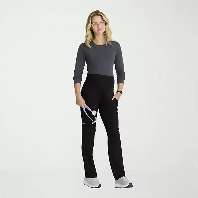 Skechers Skp705 Nurture 7-Pocket Maternity Straight Leg Womens Plus Stretch Fabric Moisture Wicking Scrub Pant
