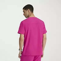 Barco One Bot195 Velocity 2-Pocket Mens V Neck Short Sleeve Stretch Fabric Moisture Wicking Scrub Top