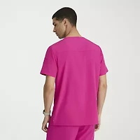 Barco One Bot195 Velocity 2-Pocket Mens Big and Tall V Neck Short Sleeve Stretch Fabric Moisture Wicking Scrub Top