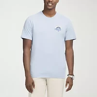 IZOD Saltwater Soft Wash Mens Crew Neck Short Sleeve Classic Fit Graphic T-Shirt