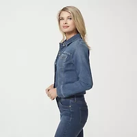 JS Jessica Simpson Womens Denim Heavyweight Jacket